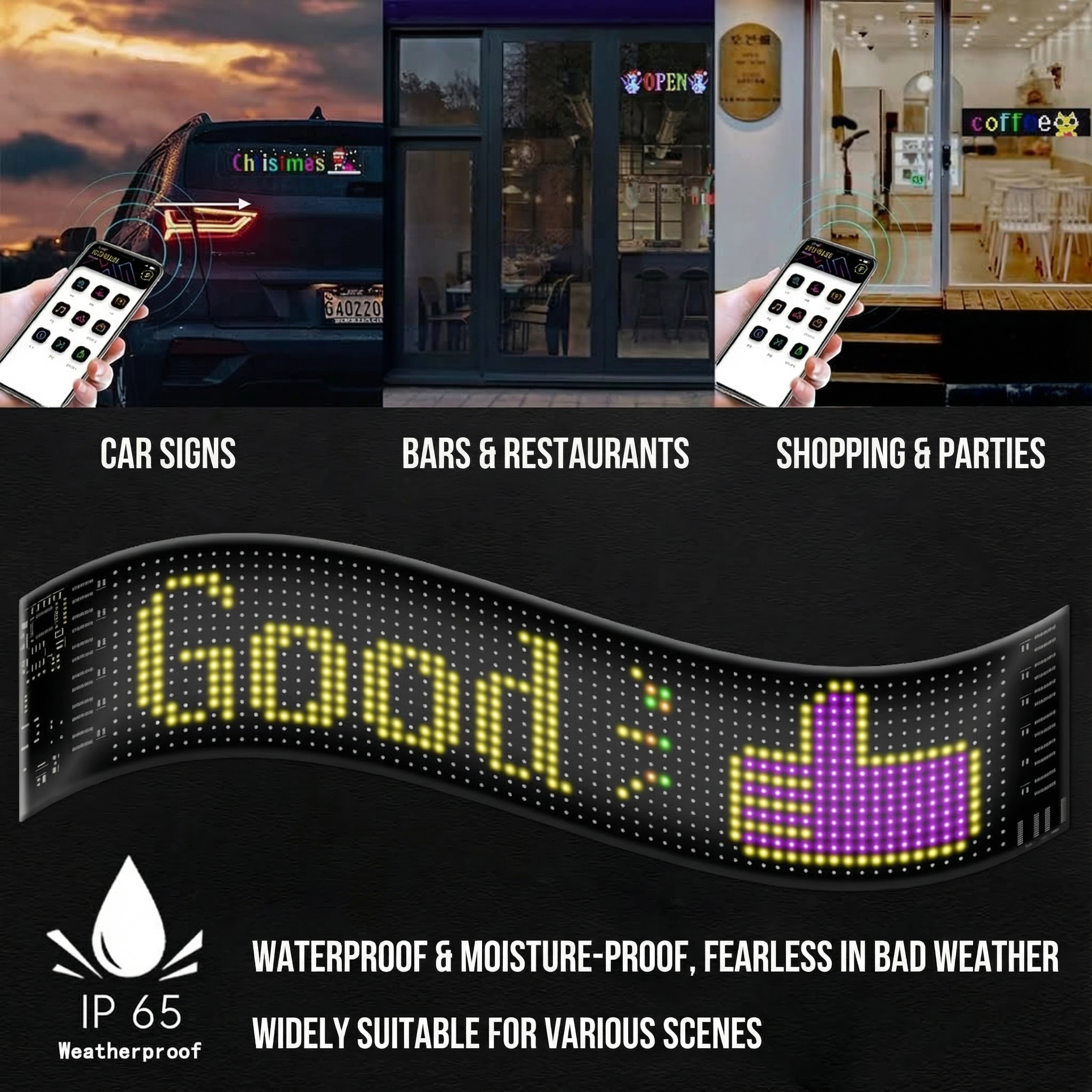 F YOU! Designs LED Car Banner